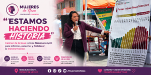 “Estamos haciendo historia”: Carmen de la Rosa recorre Nezahualcóyotl para informar, escuchar y fortalecer la transformación